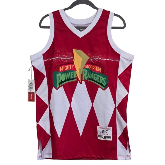 Headgear Classics Other - Headgear Classics Red Power Rangers Basketball Jersey Men Medium Read